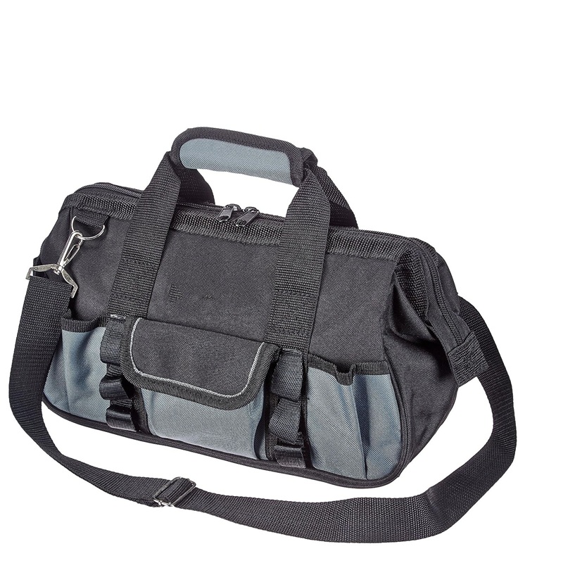 حقيبة أدوات رائجة البيع بشعار مخصص منظم تخزين رخيص للعمل في الحديقة شديد التحمل ومتين بفتحة واسعة ومتعدد الوظائف كهربائي - UNEEDAL