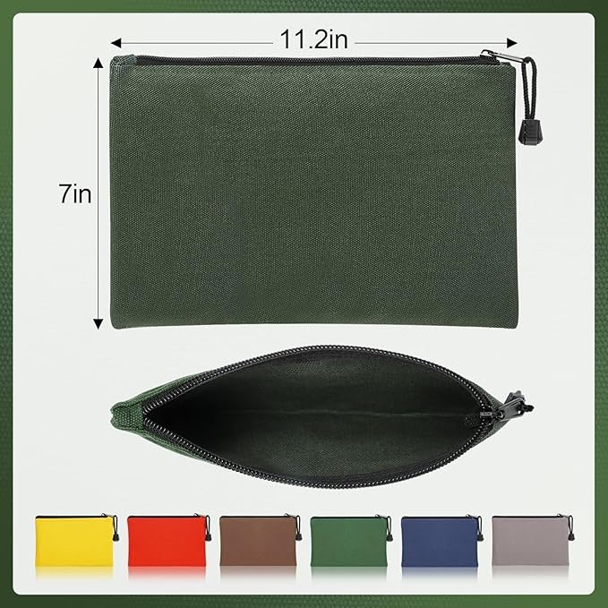 حقيبة أدوات قماشية متينة مكونة من 6 قطع بألوان عصرية مخصصة للكهرباء وإصلاح السيارات والبستنة وتصفيف الشعر ومستحضرات التجميل والقرطاسية والمزيد - UNEEDAL