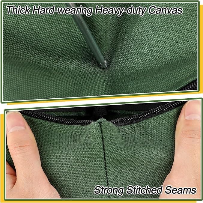 حقيبة أدوات قماشية متينة مكونة من 6 قطع بألوان عصرية مخصصة للكهرباء وإصلاح السيارات والبستنة وتصفيف الشعر ومستحضرات التجميل والقرطاسية والمزيد - UNEEDAL