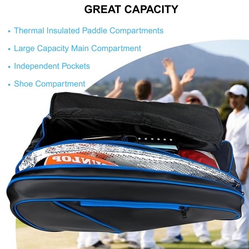 حقيبة ظهر كبيرة السعة لمضرب البادل - UNEEDAL