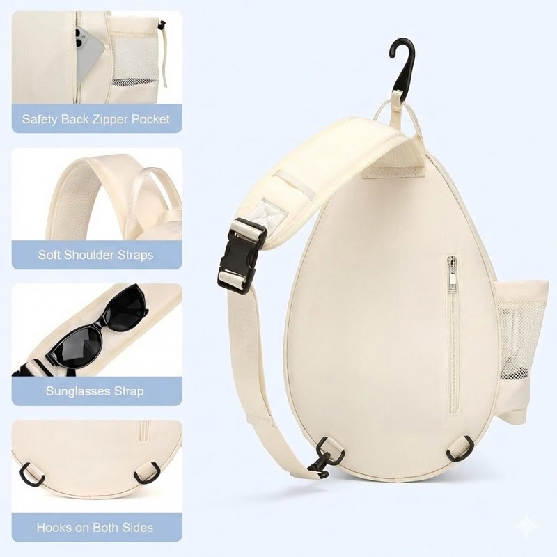 Durable Pickleball Bag With Thermal Pockets